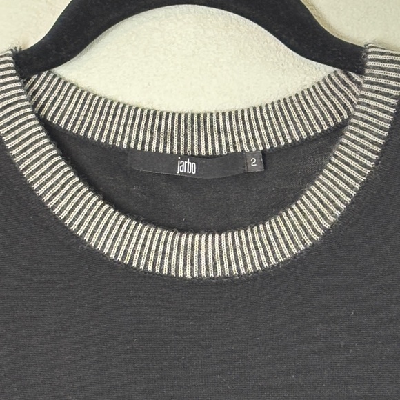 Jarbo Cashmere Black Sleeveless Sweater Top M L Like New - Picture 3 of 6